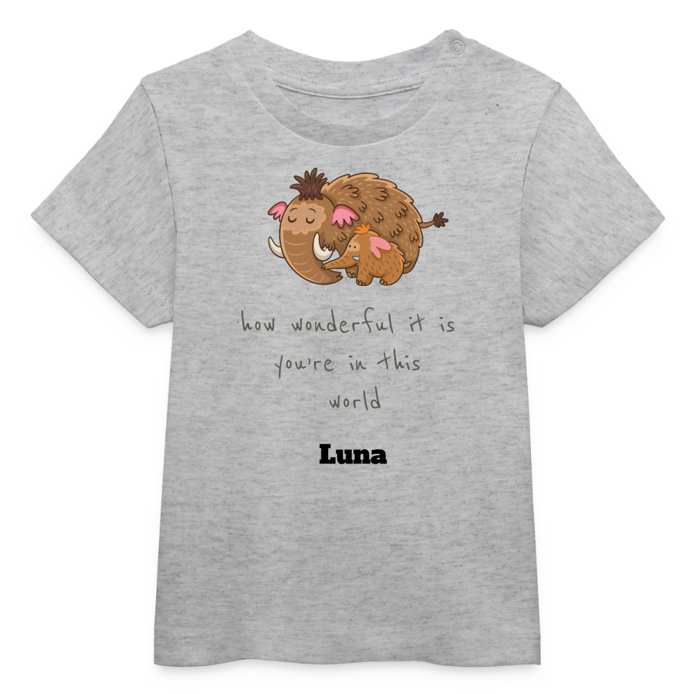 Stanley/Stella BABY CREATOR Baby Organic T-Shirt - Grau meliert
