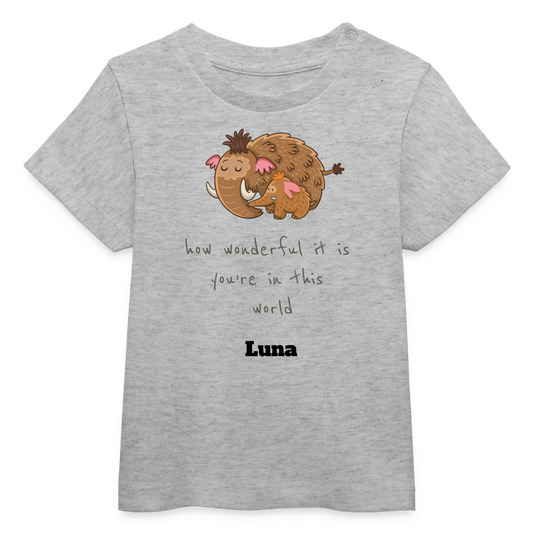 Stanley/Stella BABY CREATOR Baby Organic T-Shirt - Grau meliert