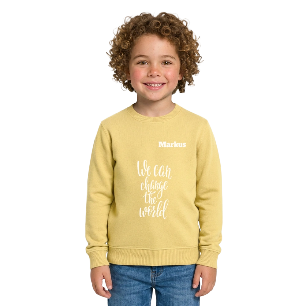 Stanley/Stella Mini Changer Organic Kids’ Sweatshirt - Gelb Viva 