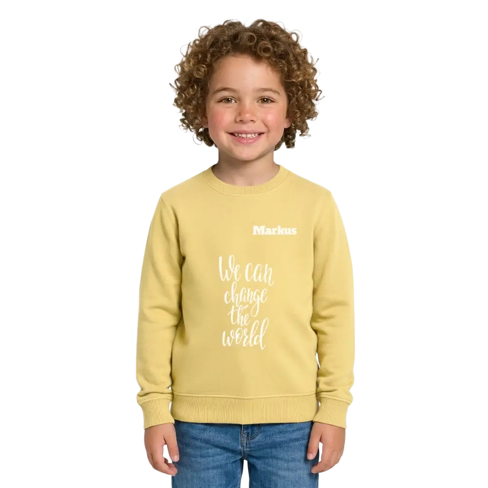 Stanley/Stella Mini Changer Organic Kids’ Sweatshirt - Gelb Viva 