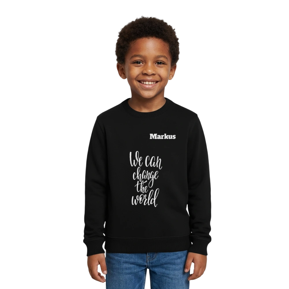 Stanley/Stella Mini Changer Organic Kids’ Sweatshirt - Schwarz