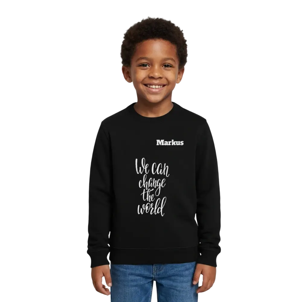Stanley/Stella Mini Changer Organic Kids’ Sweatshirt - Schwarz