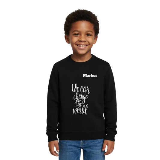 Stanley/Stella Mini Changer Organic Kids’ Sweatshirt - Schwarz