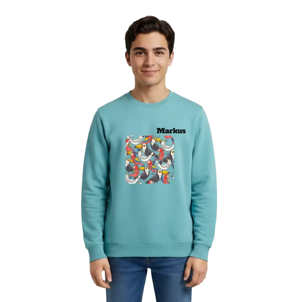 Stanley/Stella Mini Changer Organic Teen Sweatshirt - Pastelltürkis