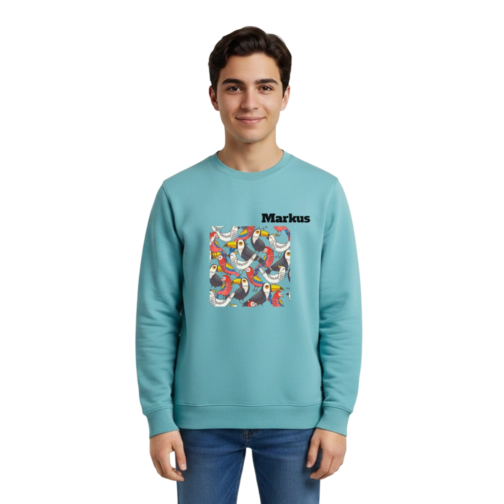 Stanley/Stella Mini Changer Organic Teen Sweatshirt - Pastelltürkis