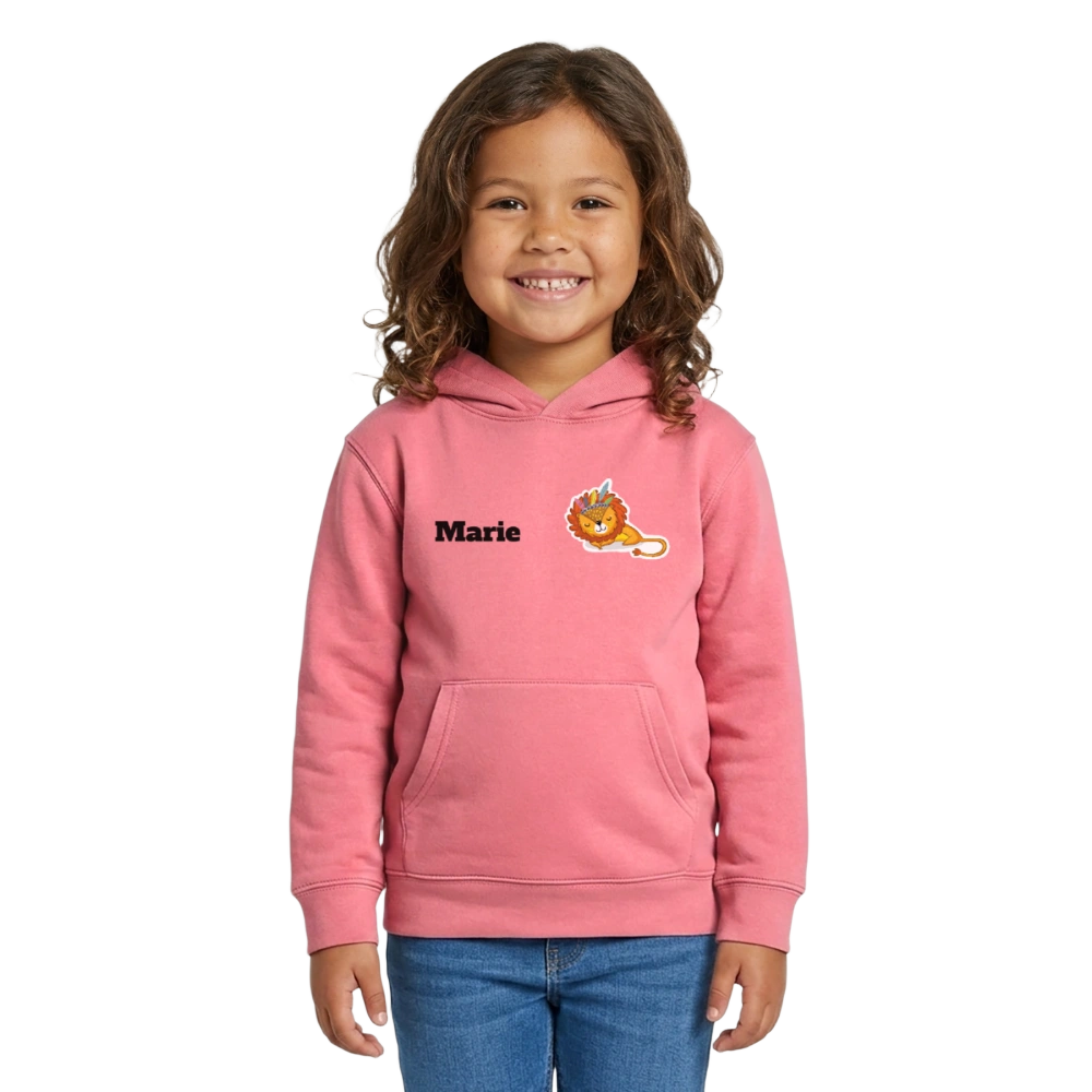 Stanley/Stella Mini Cruiser Kids’ Organic Hoodie - Pink 