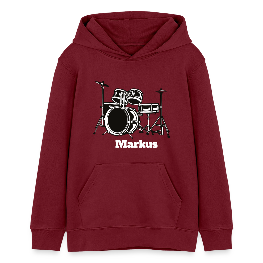 Stanley/Stella Mini Cruiser Teen Organic Hoodie - Burgunderrot