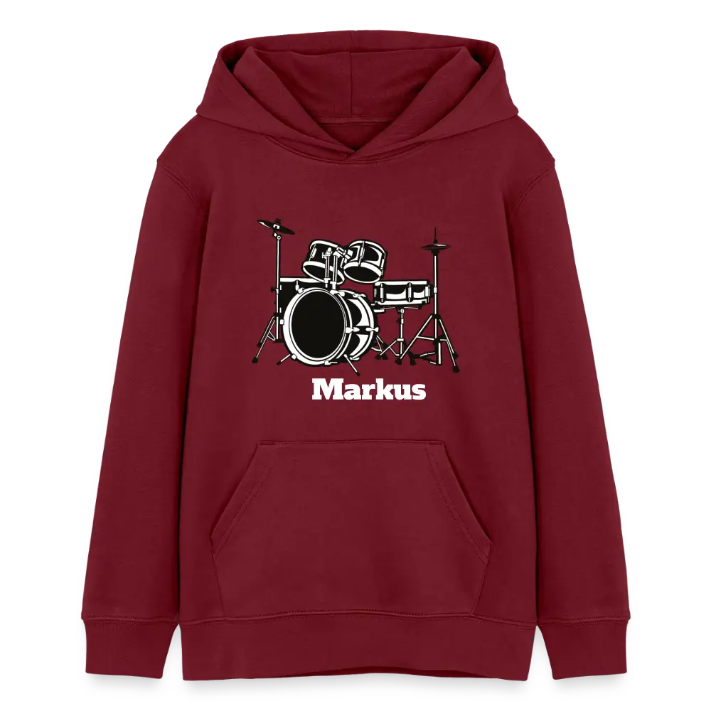 Stanley/Stella Mini Cruiser Teen Organic Hoodie - Burgunderrot