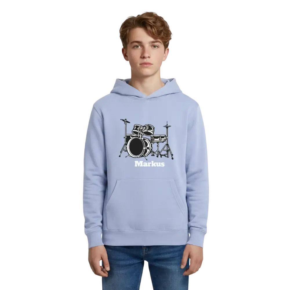 Stanley/Stella Mini Cruiser Teen Organic Hoodie - Sky