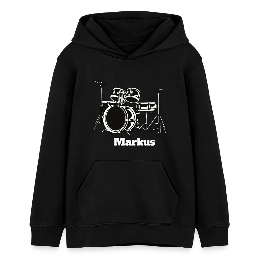 Stanley/Stella Mini Cruiser Teen Organic Hoodie - Schwarz