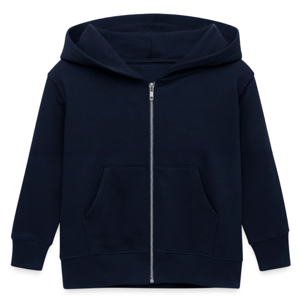 Graue, melierte Kinder Kapuzenjacke Mini Cultivator von Stanley/Stella mit Reißverschluss und Kapuze, organic Baumwolle, Größe 98-104.