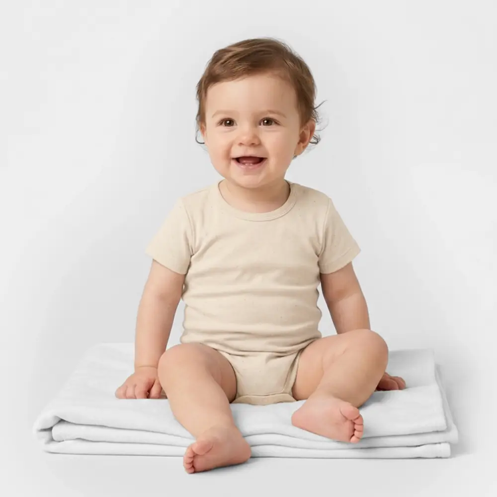 Stanley/Stella Organic Short-Sleeved Baby Bodysuit - Natur