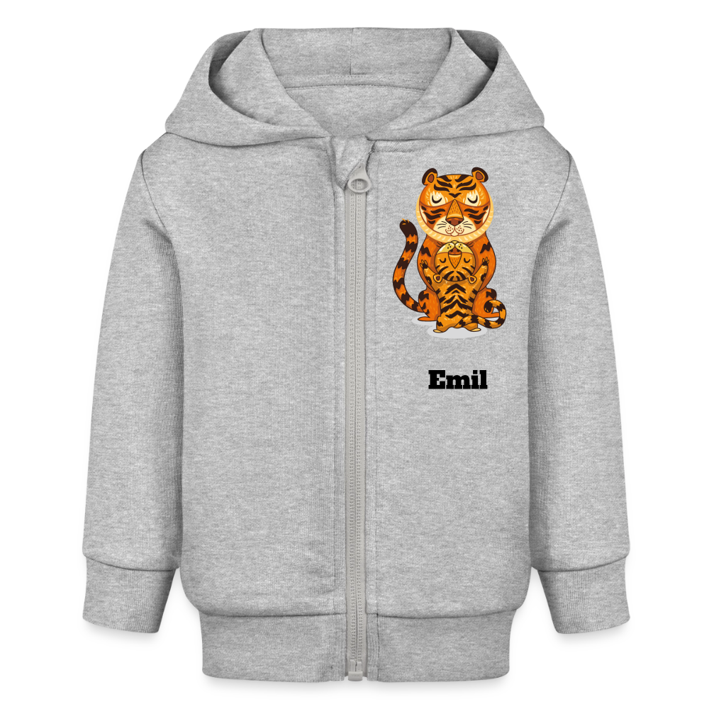 Stanley/Stella Organic Zip Hoodie BABY CONNECTOR - Grau meliert