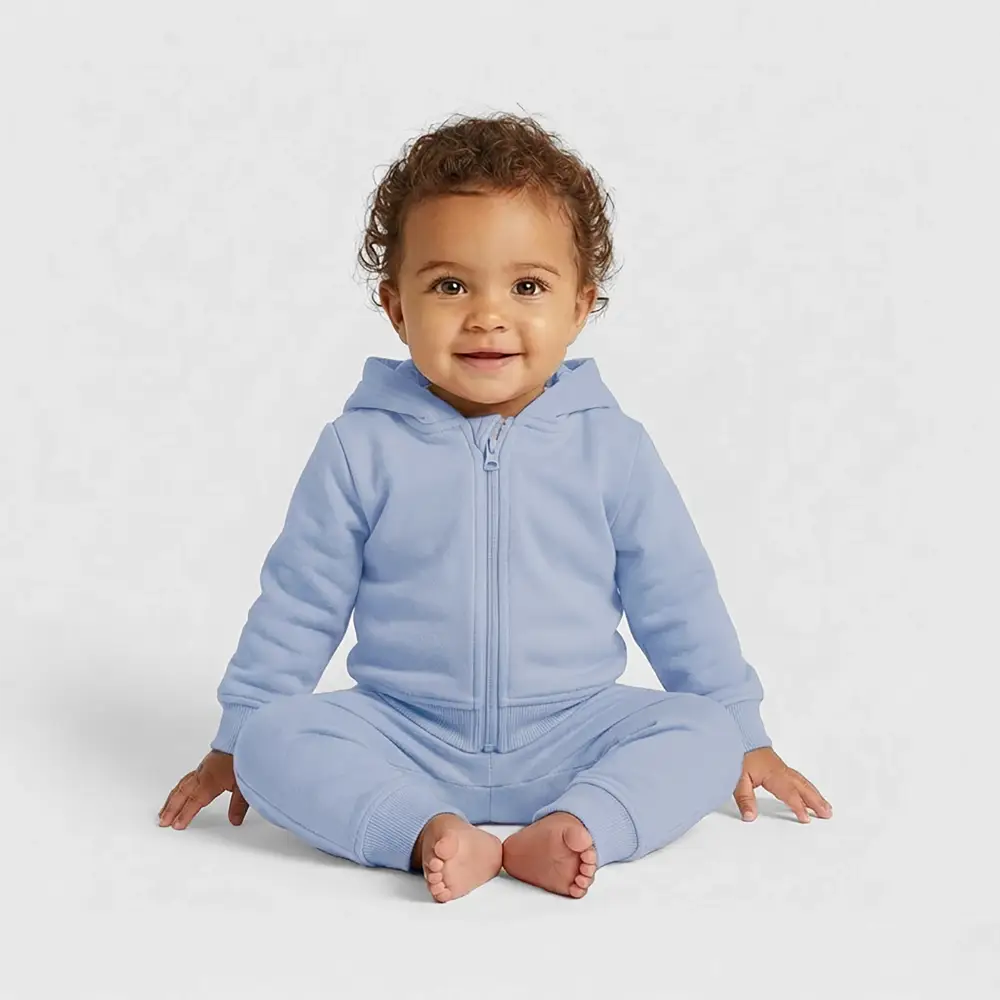 Stanley/Stella Organic Zip Hoodie BABY CONNECTOR - Sky