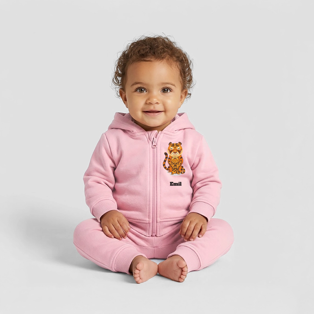 Stanley/Stella Organic Zip Hoodie BABY CONNECTOR - Hellrosa