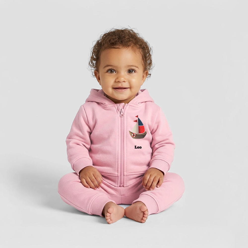 Stanley/Stella Organic Zip Hoodie BABY CONNECTOR - Hellrosa