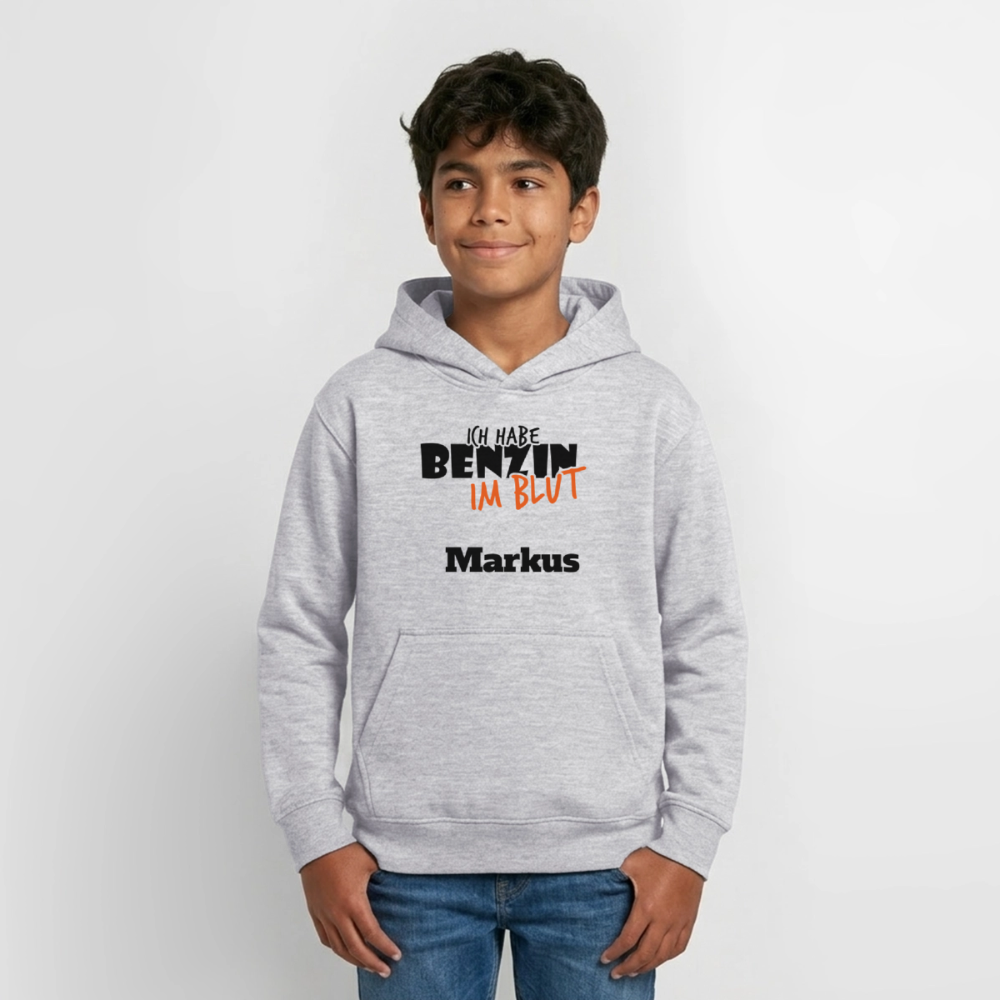 Teen Hoodie - Hellgrau meliert