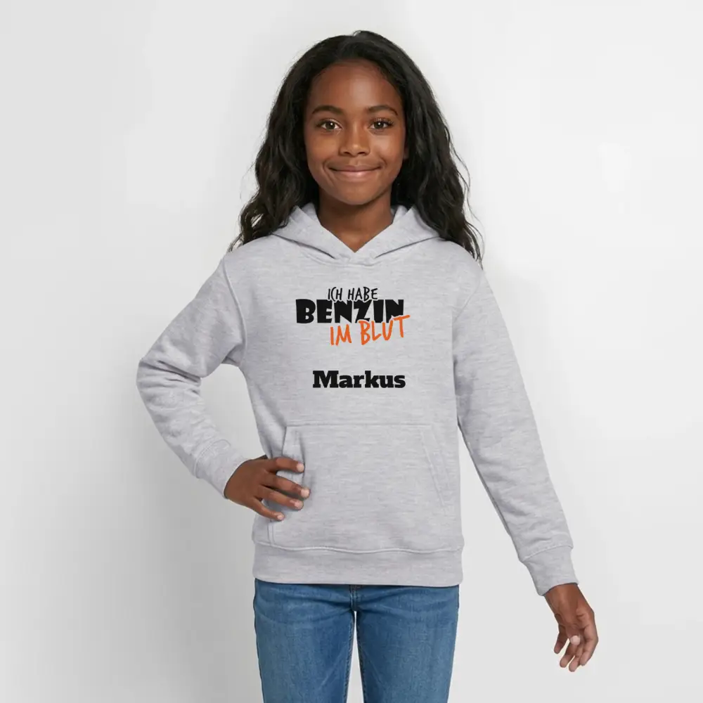 Teen Hoodie - Hellgrau meliert