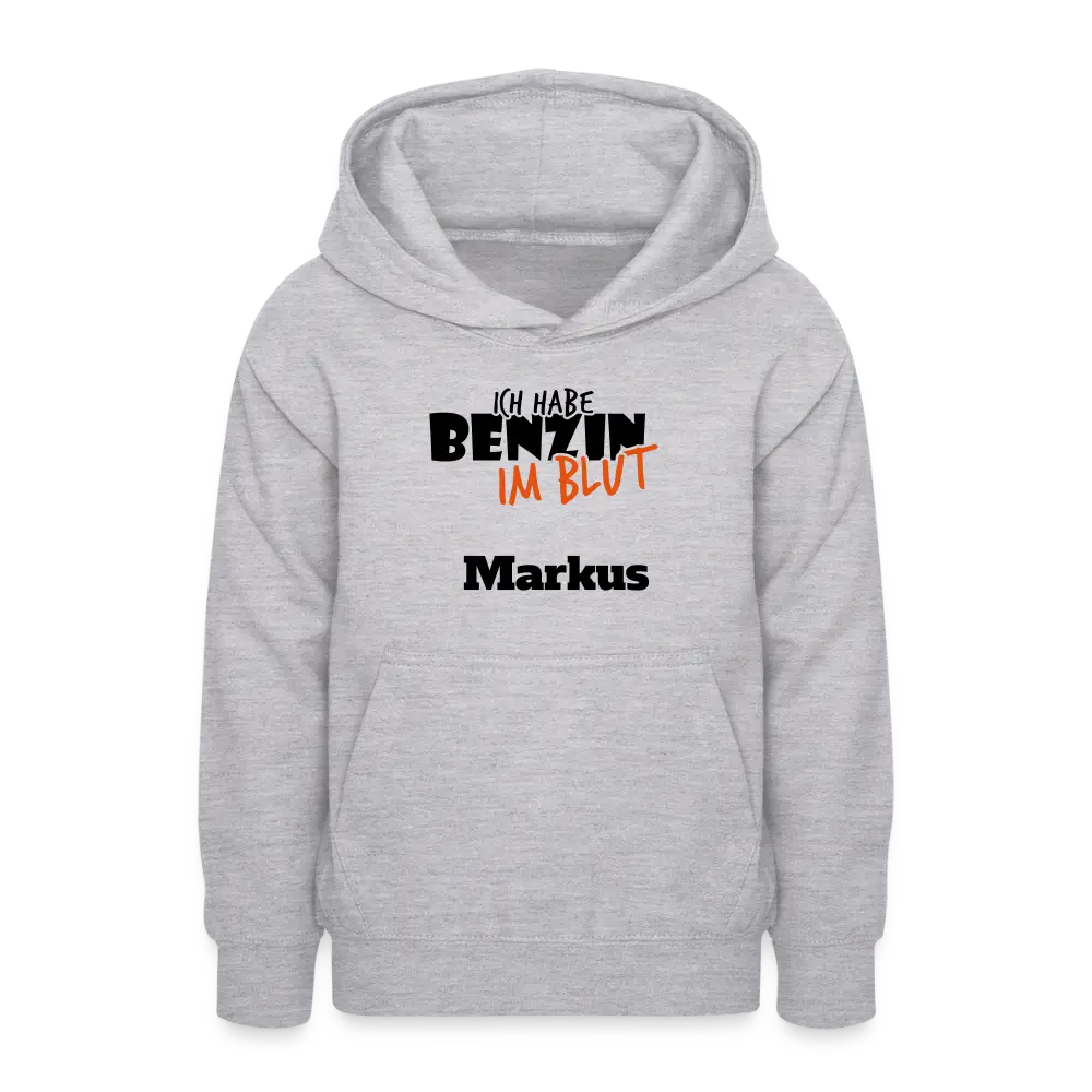 Teen Hoodie - Hellgrau meliert