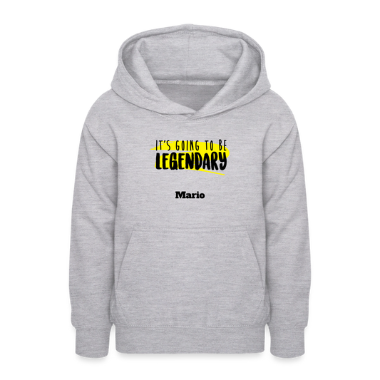 Teen Hoodie - Hellgrau meliert