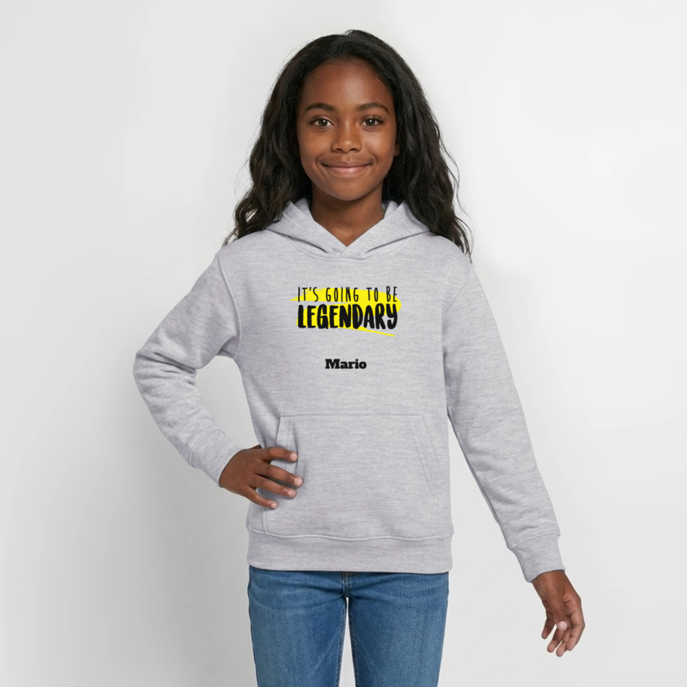 Teen Hoodie - Hellgrau meliert