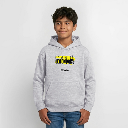 Teen Hoodie - Hellgrau meliert