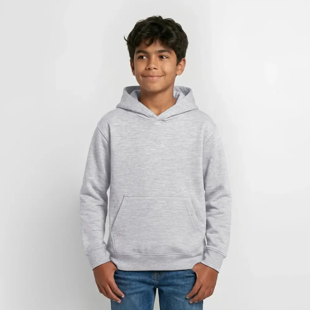 Teen Hoodie - Hellgrau meliert