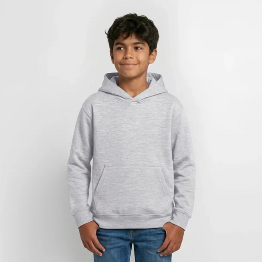 Teen Hoodie - Hellgrau meliert