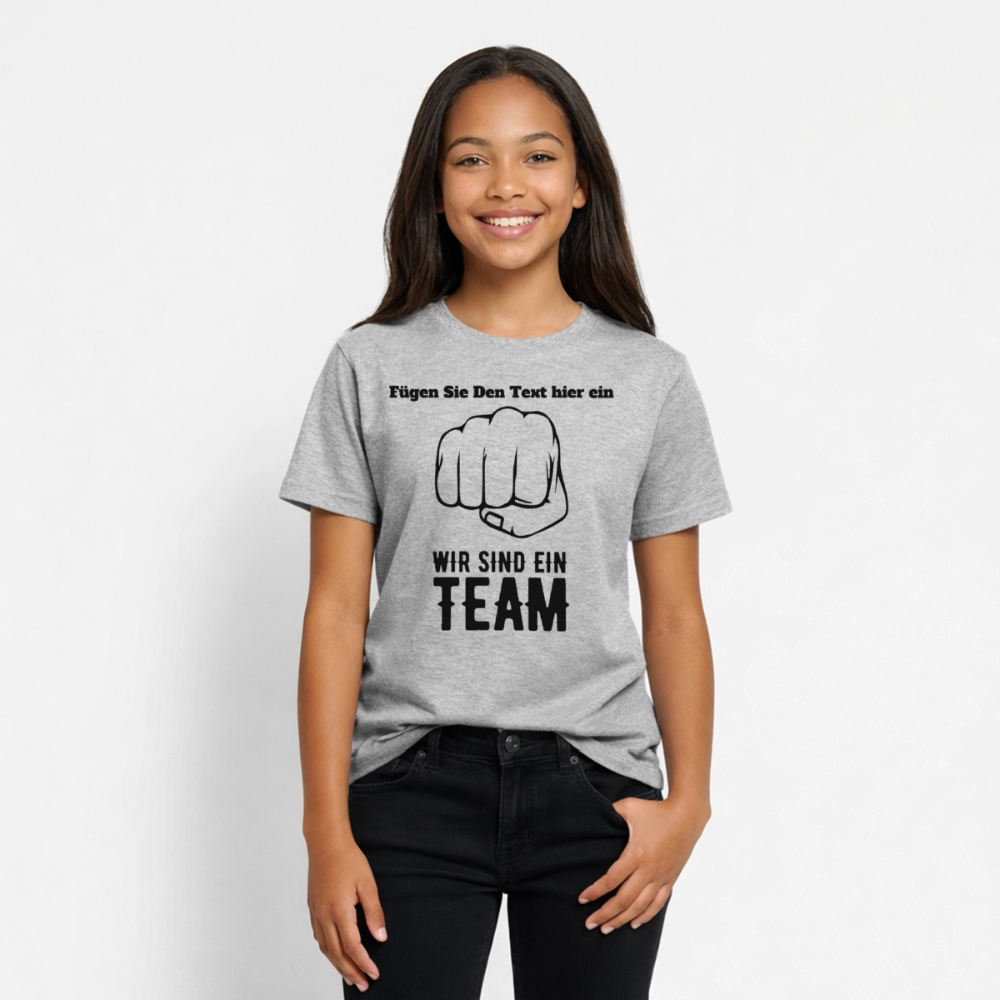 Teenager T-Shirt - Grau meliert