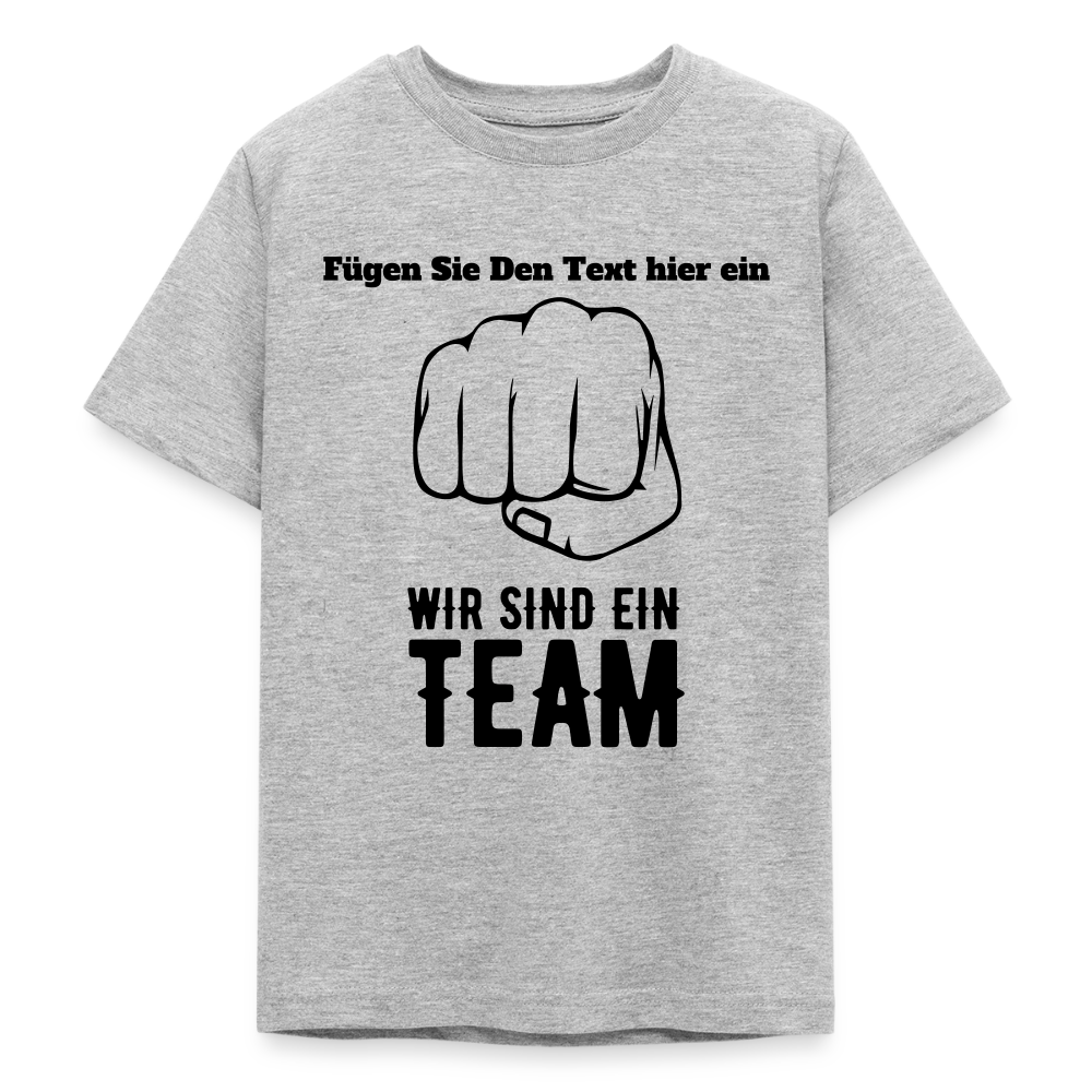 Teenager T-Shirt - Grau meliert