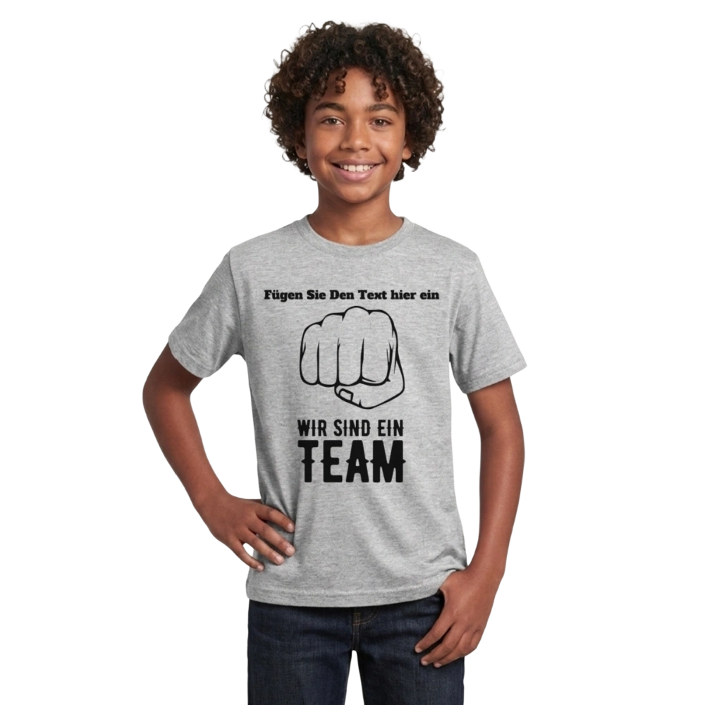 Teenager T-Shirt - Grau meliert