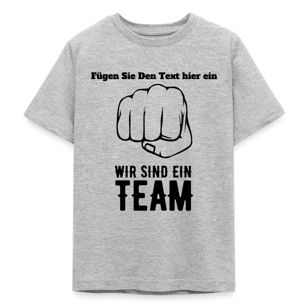 Teenager T-Shirt - Grau meliert