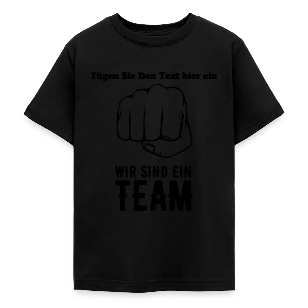 Teenager T-Shirt - Schwarz